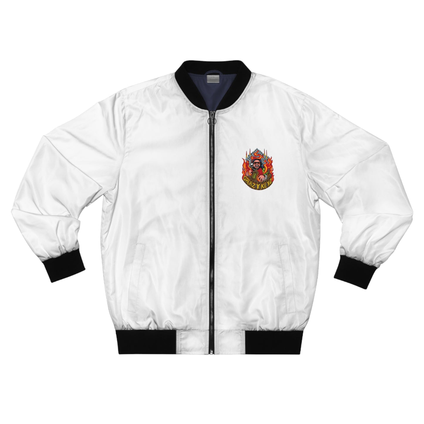 Buzz Gibson design Greazy Keyz Men's Bomber Jacket (AOP)