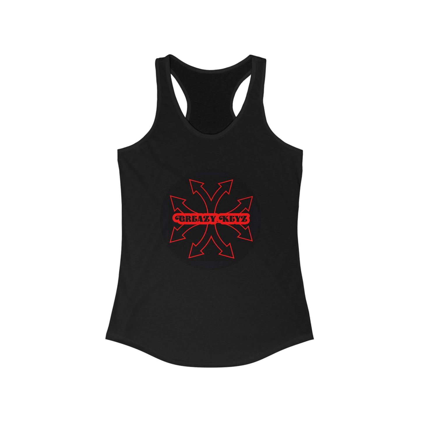 Greazy Keyz arrows Women's Ideal Racerback Tank