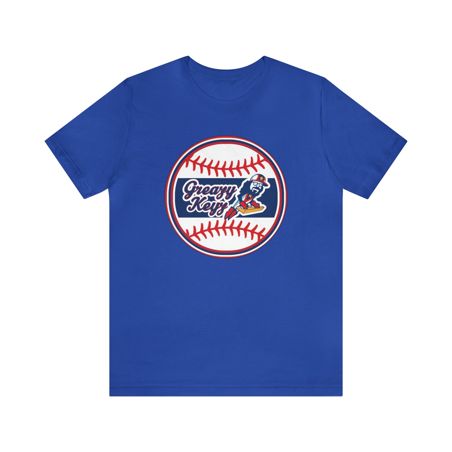 Greazy Keyz Baseball blue stripe Unisex Jersey Short Sleeve Tee