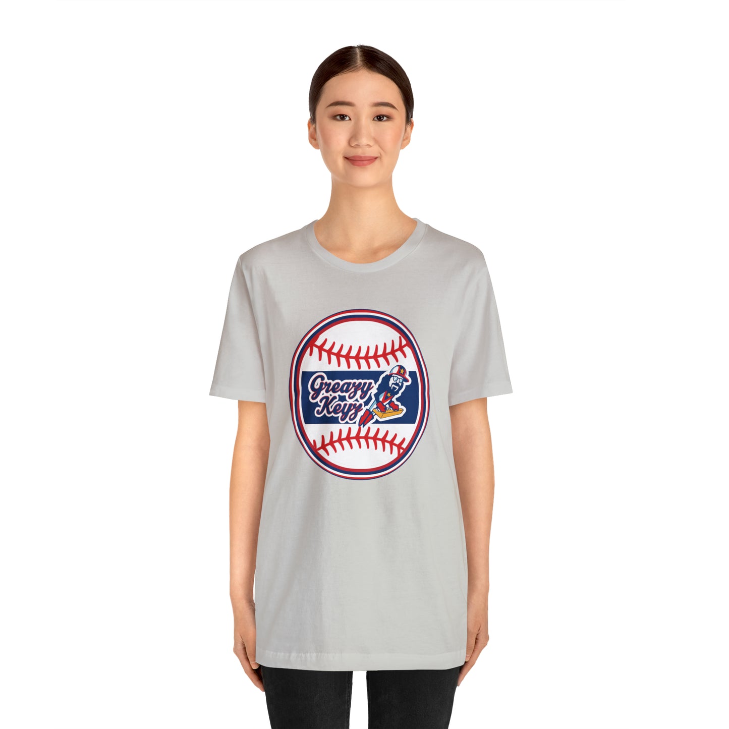 Greazy Keyz Baseball blue stripe Unisex Jersey Short Sleeve Tee