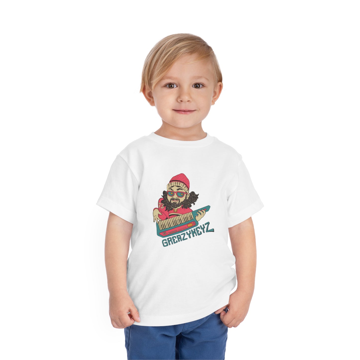 Greazy Keyz Keytar Toddler Short Sleeve Tee