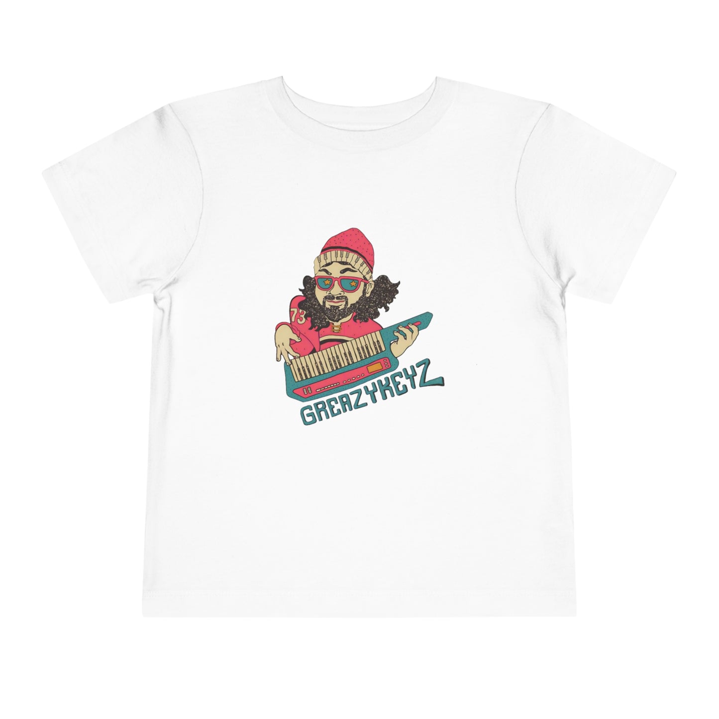 Greazy Keyz Keytar Toddler Short Sleeve Tee