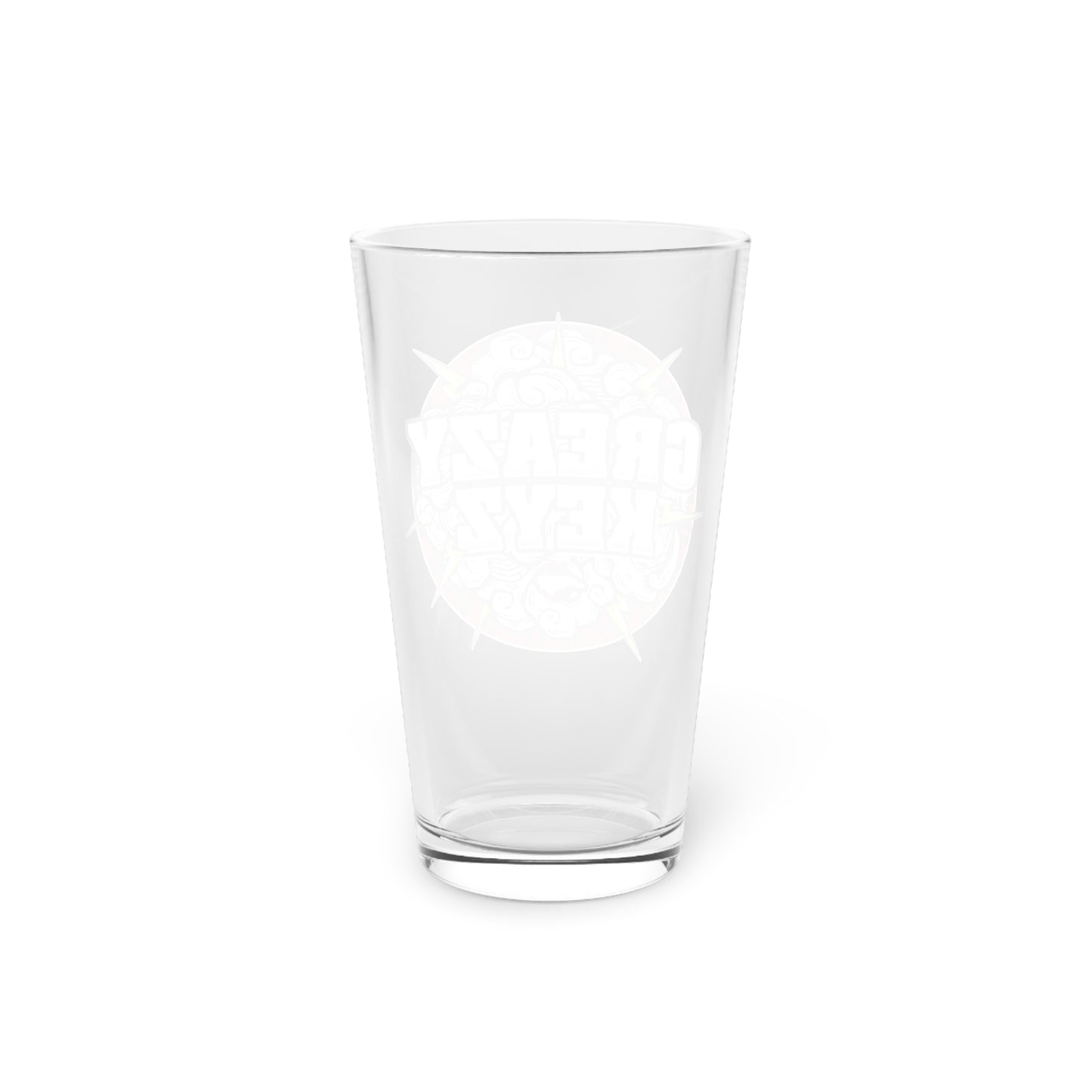 Greazy Keyz Mark De Gruchy design Pint Glass, 16oz