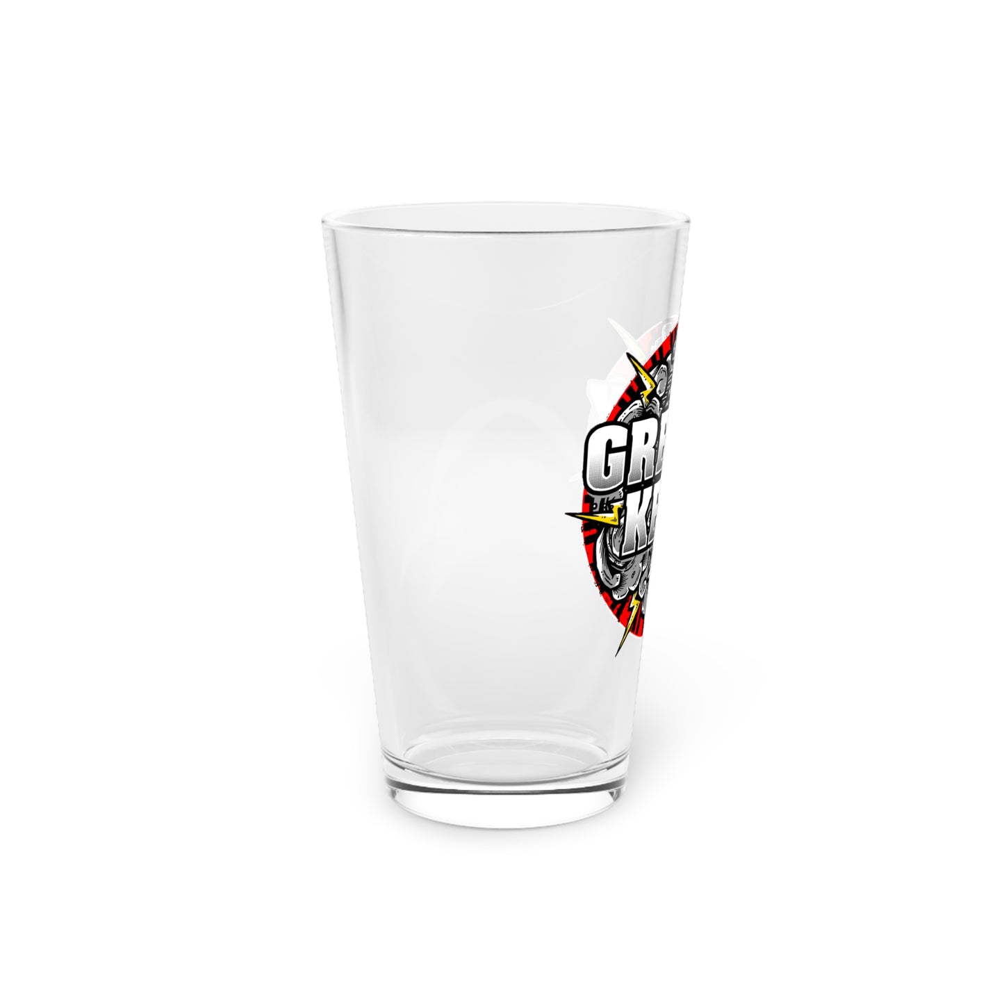 Greazy Keyz Mark De Gruchy design Pint Glass, 16oz