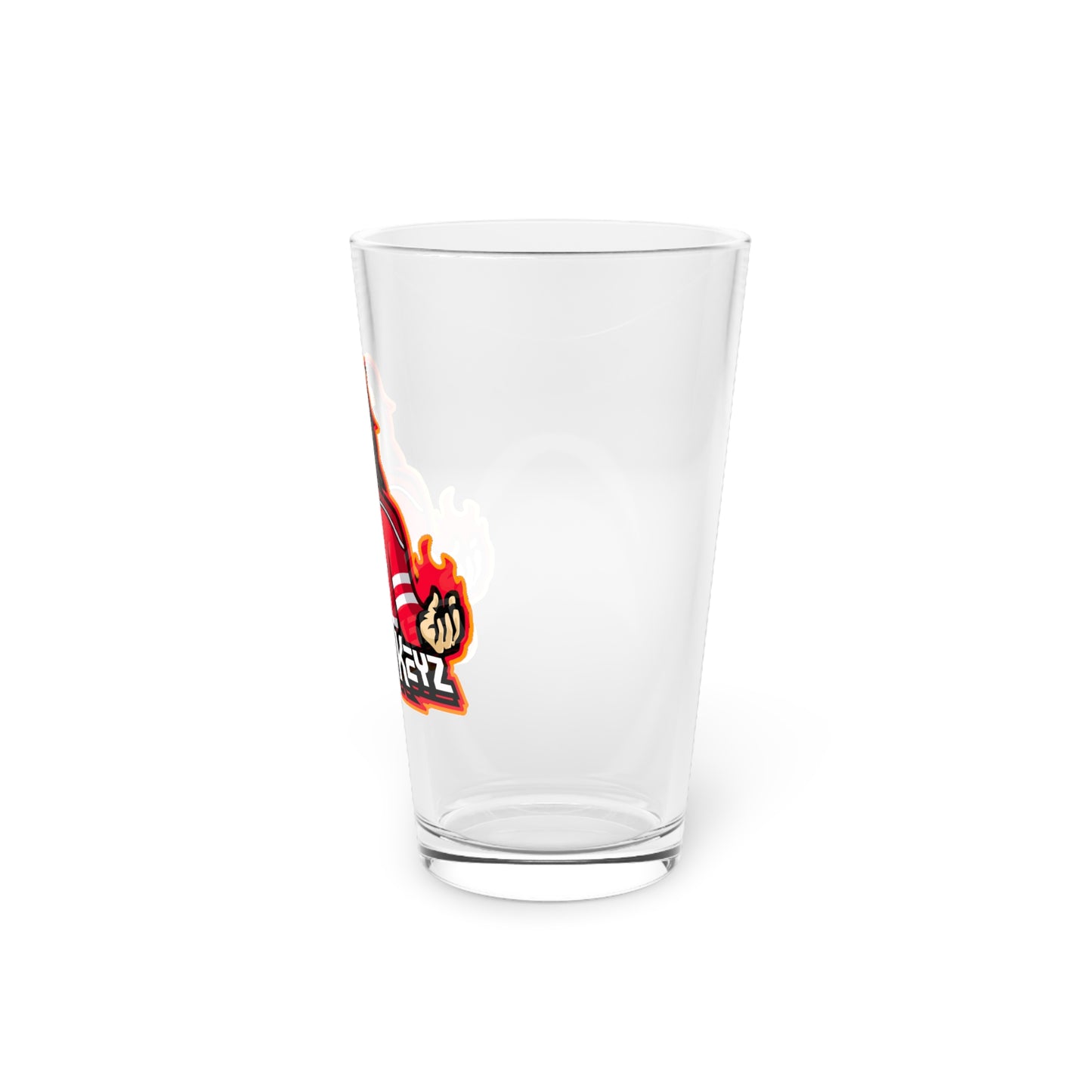 Greazy Keyz Fuzey design Pint Glass, 16oz