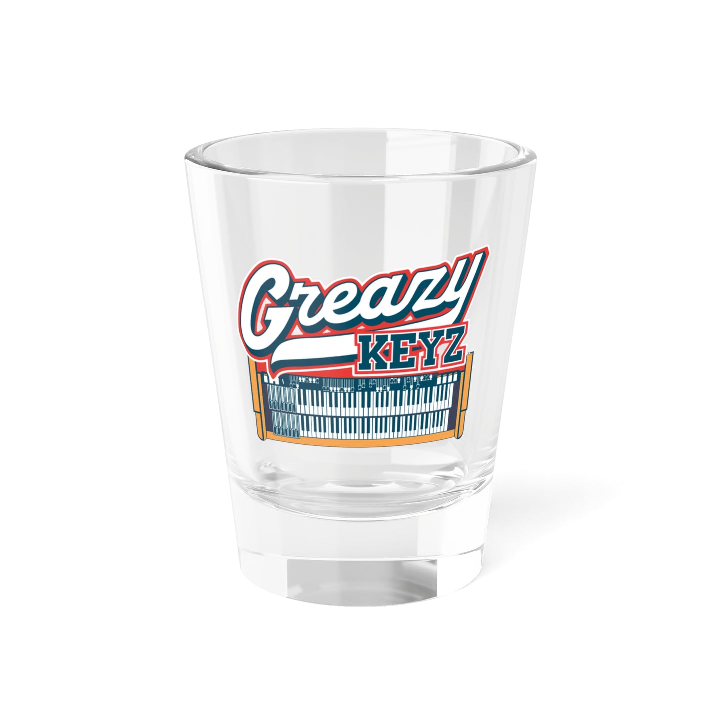 Greazy Keyz Shot Glass, 1.5oz