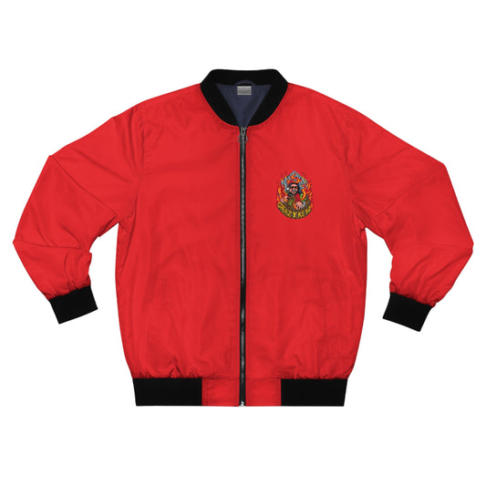 Greazy Keyz BG Red Men's Bomber Jacket (AOP)