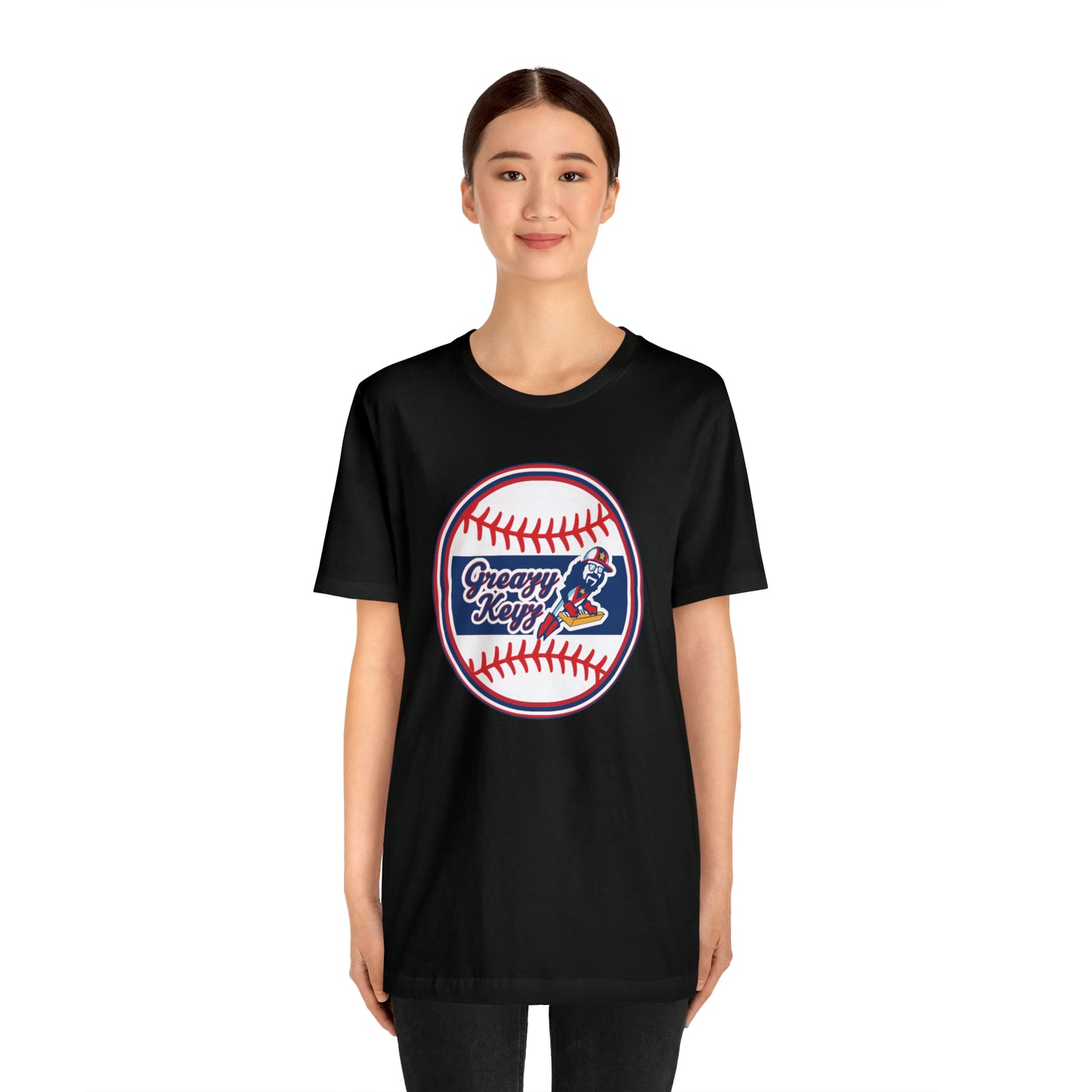 Greazy Keyz Baseball blue stripe Unisex Jersey Short Sleeve Tee