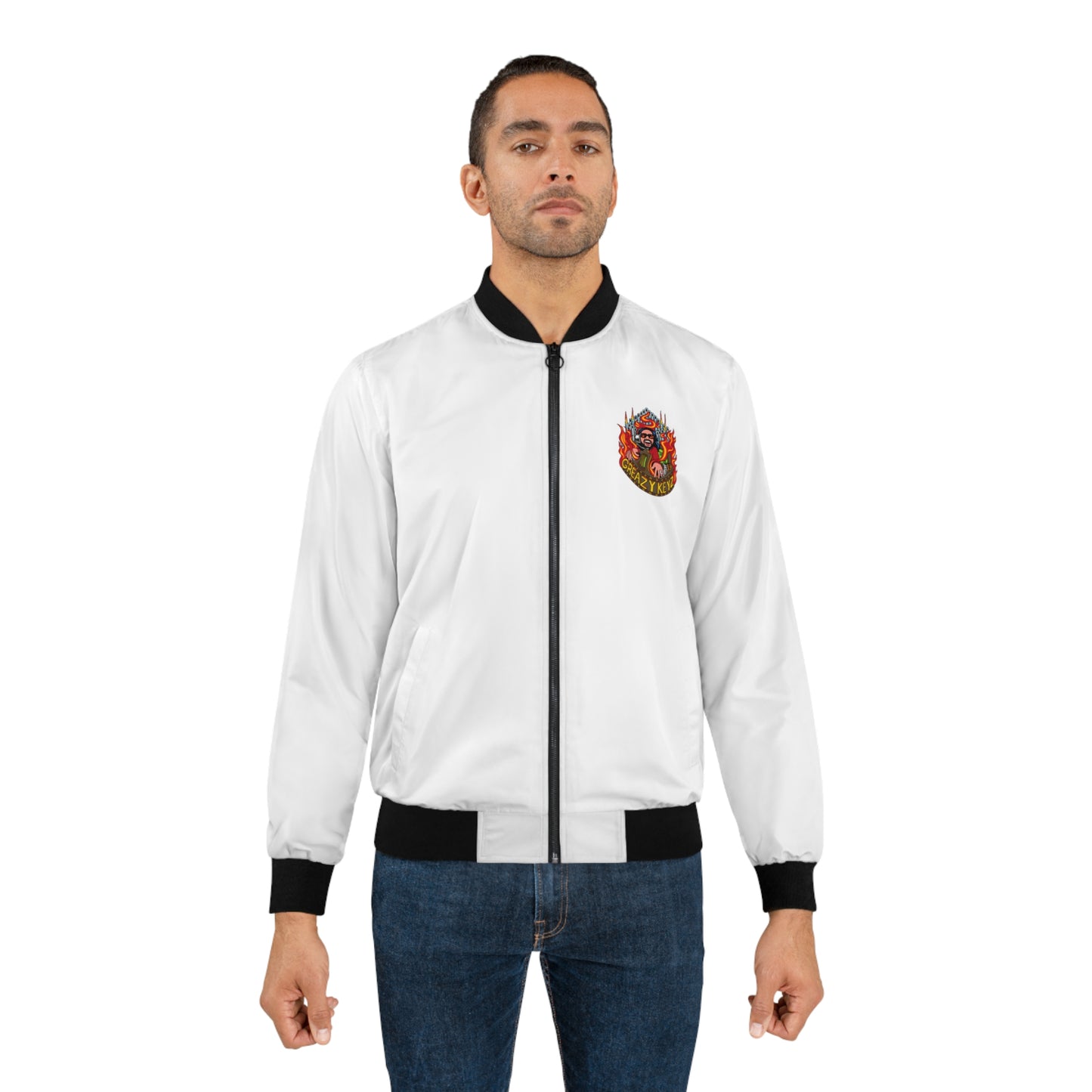 Buzz Gibson design Greazy Keyz Men's Bomber Jacket (AOP)