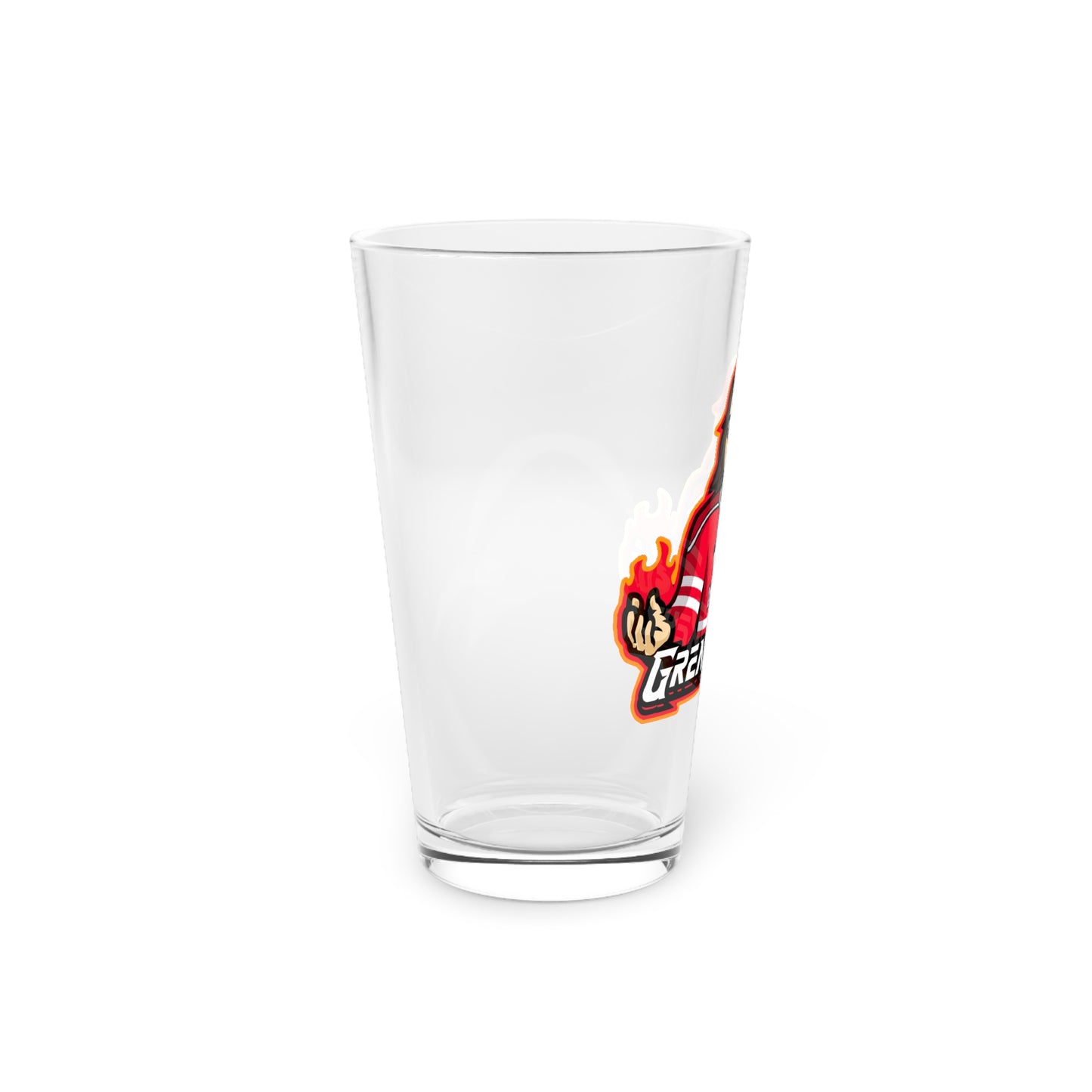 Greazy Keyz Fuzey design Pint Glass, 16oz