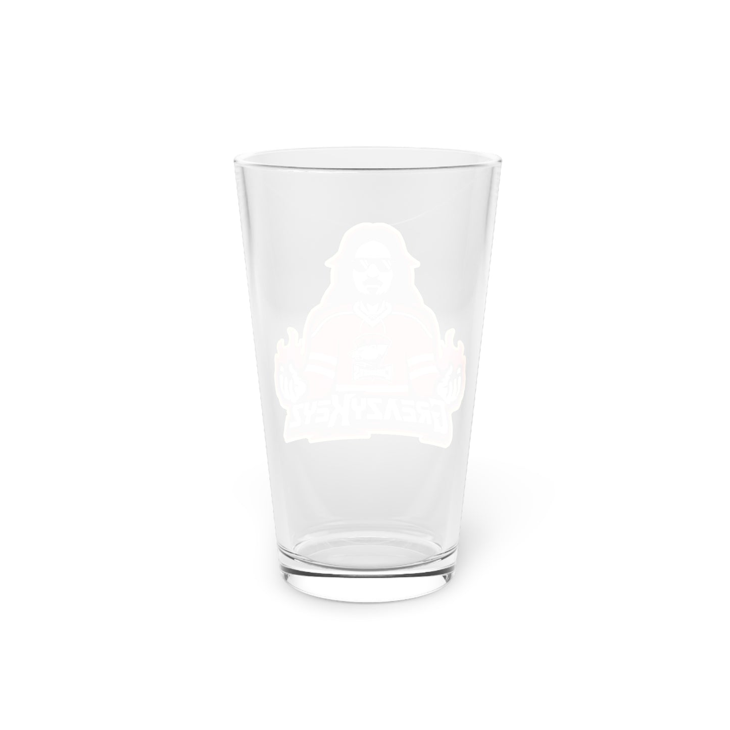 Greazy Keyz Fuzey design Pint Glass, 16oz