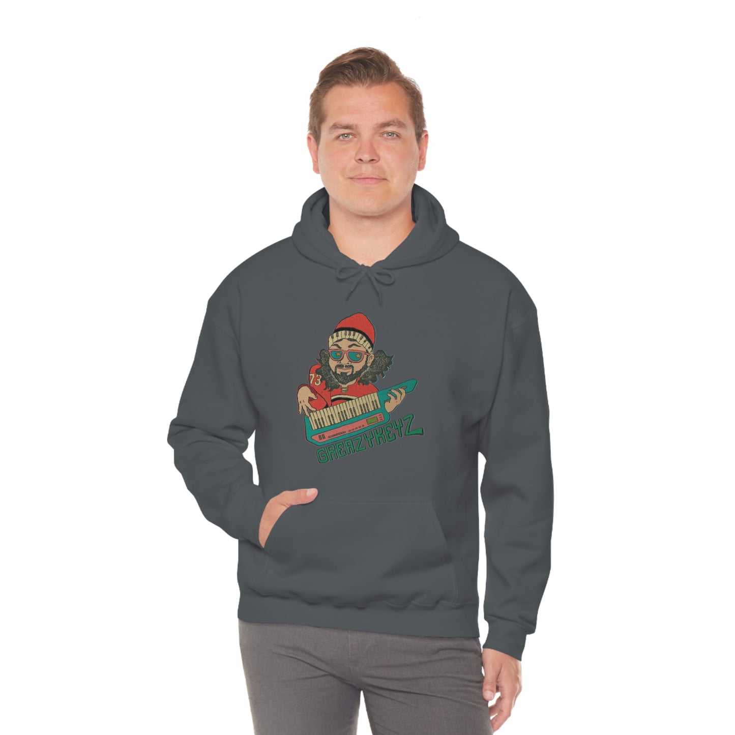 Doomsday Soirée design Greazy Keyz Unisex Heavy Blend™ Hooded Sweatshirt