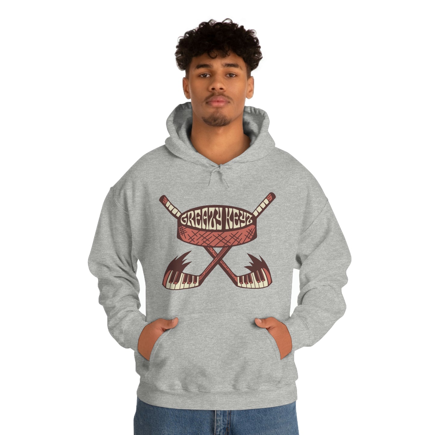 Logan Hall design Greazy Keyz Unisex Heavy Blend™ Hooded Sweatshirt