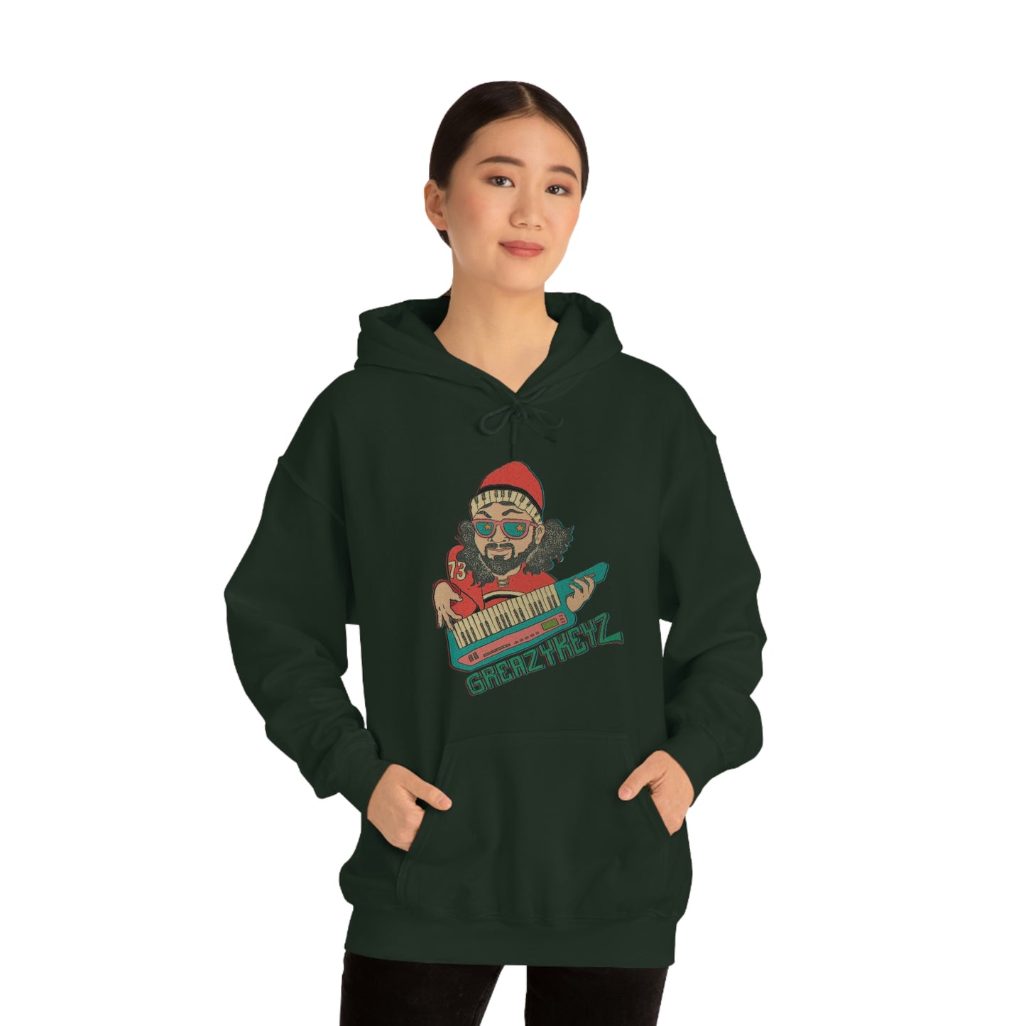 Doomsday Soirée design Greazy Keyz Unisex Heavy Blend™ Hooded Sweatshirt