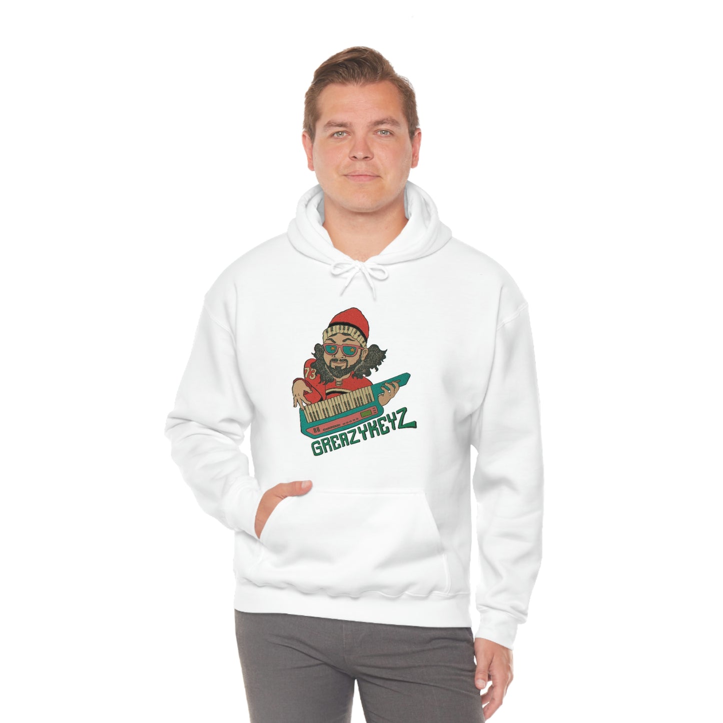 Doomsday Soirée design Greazy Keyz Unisex Heavy Blend™ Hooded Sweatshirt