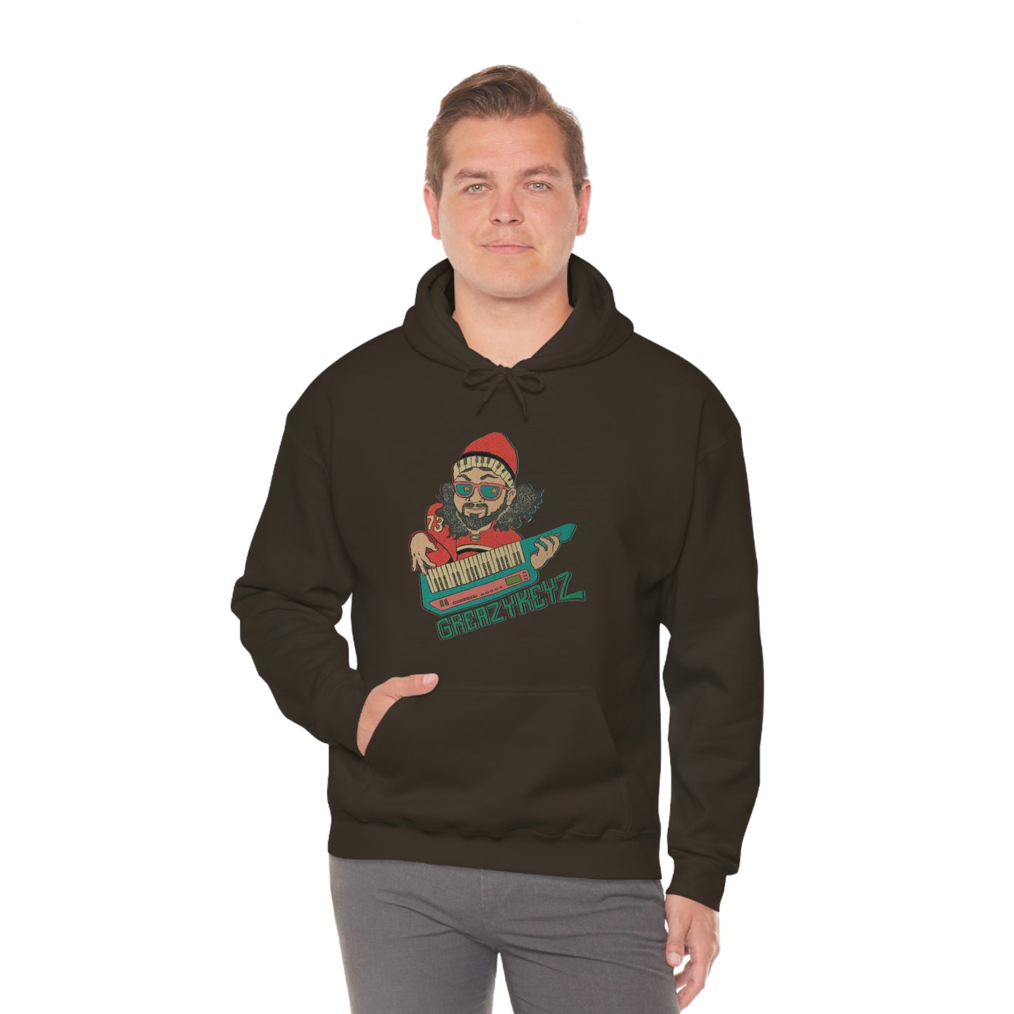 Doomsday Soirée design Greazy Keyz Unisex Heavy Blend™ Hooded Sweatshirt