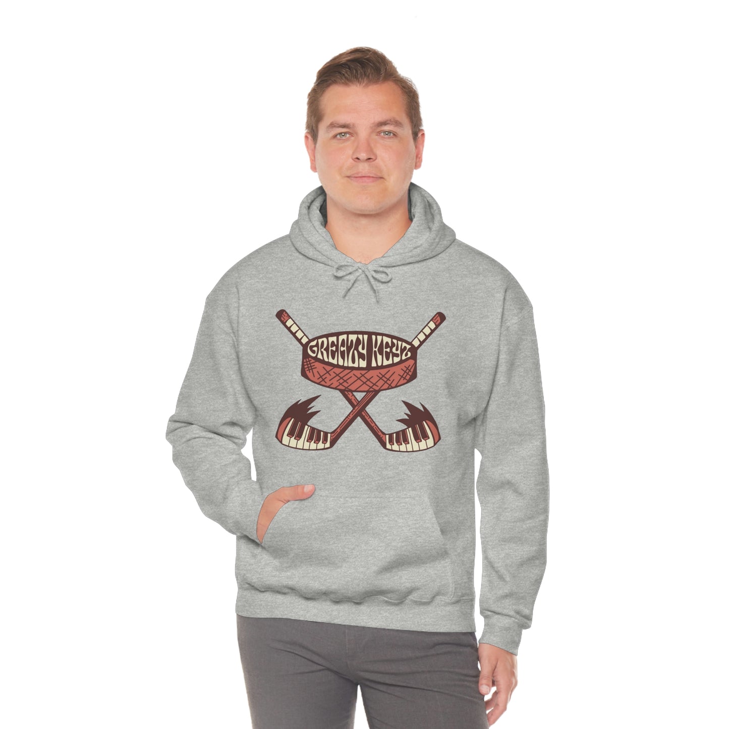 Logan Hall design Greazy Keyz Unisex Heavy Blend™ Hooded Sweatshirt