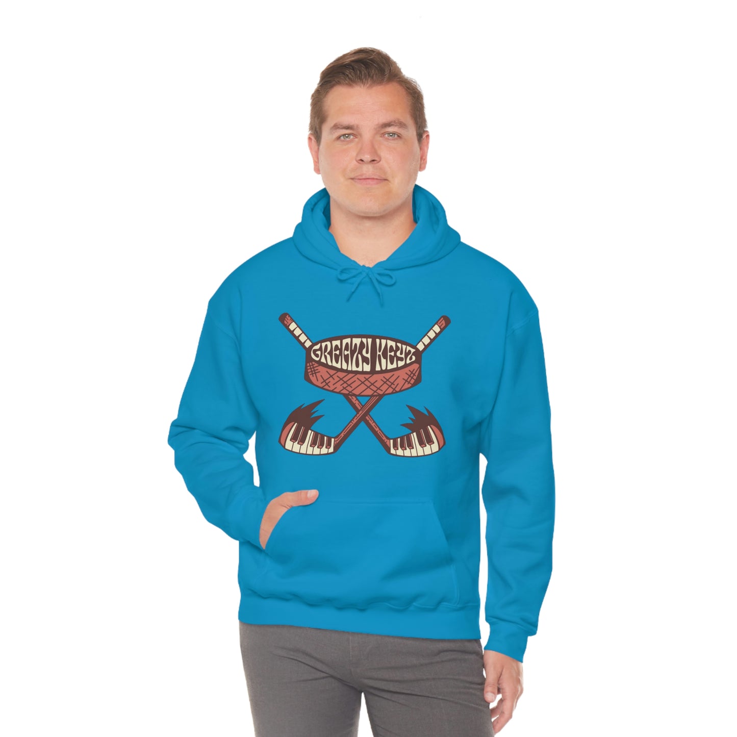 Logan Hall design Greazy Keyz Unisex Heavy Blend™ Hooded Sweatshirt