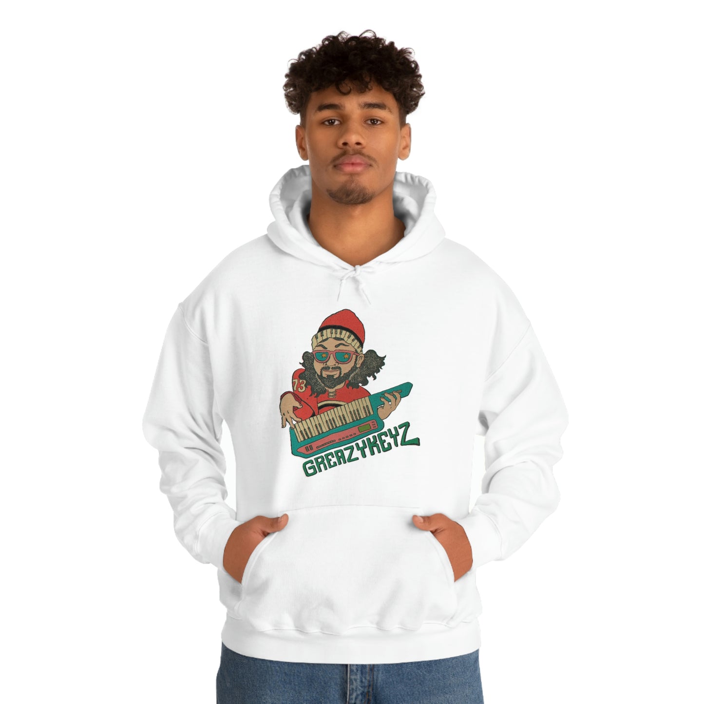 Doomsday Soirée design Greazy Keyz Unisex Heavy Blend™ Hooded Sweatshirt