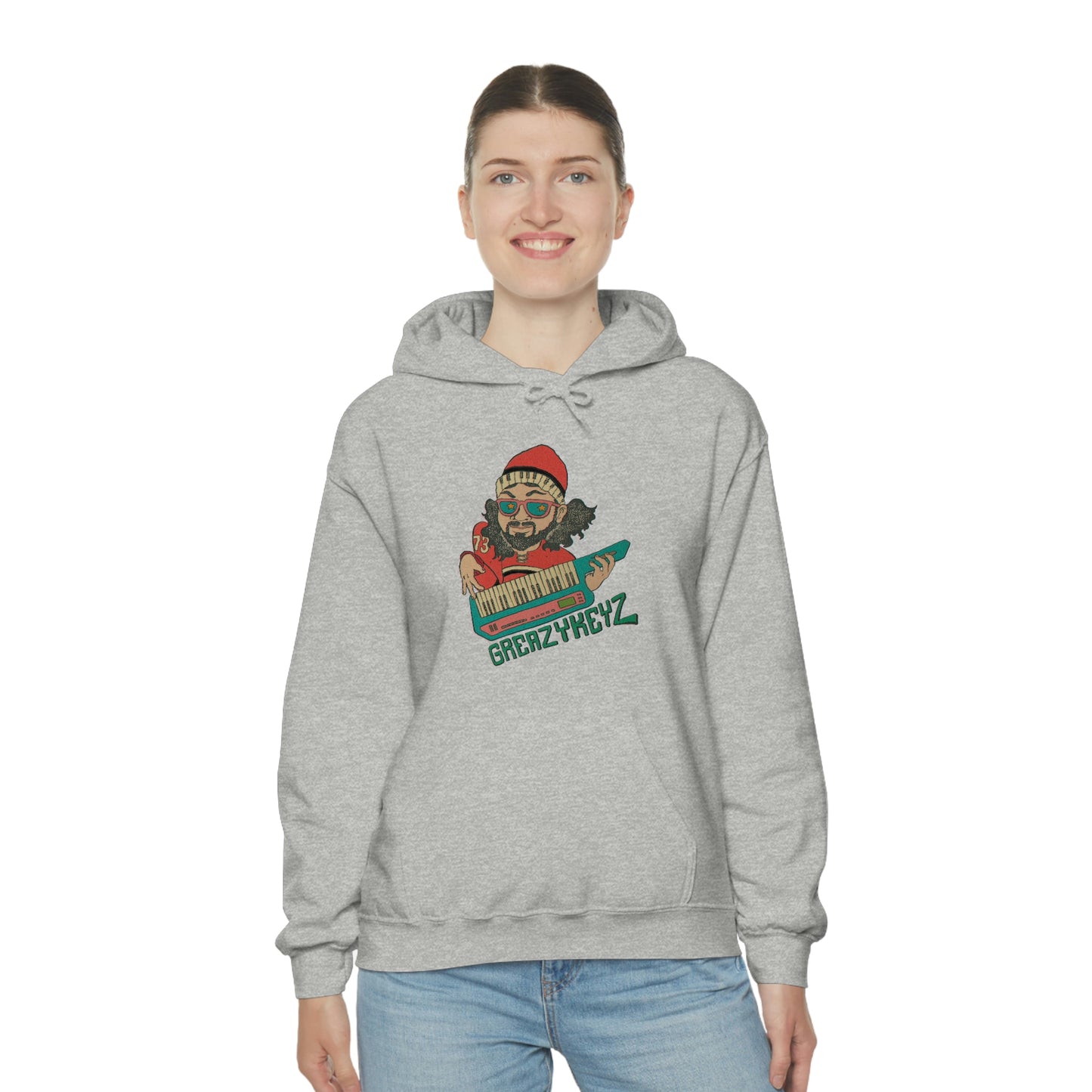 Doomsday Soirée design Greazy Keyz Unisex Heavy Blend™ Hooded Sweatshirt