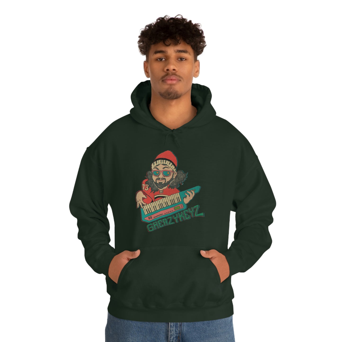 Doomsday Soirée design Greazy Keyz Unisex Heavy Blend™ Hooded Sweatshirt