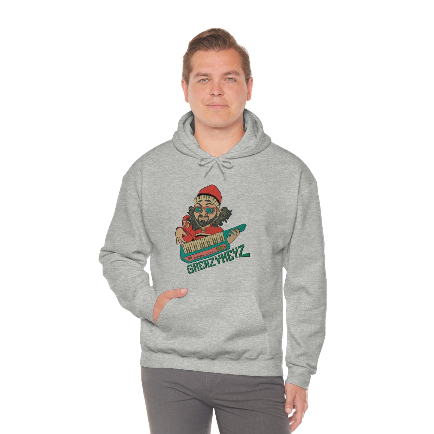 Doomsday Soirée design Greazy Keyz Unisex Heavy Blend™ Hooded Sweatshirt