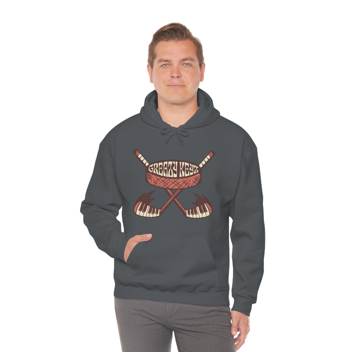 Logan Hall design Greazy Keyz Unisex Heavy Blend™ Hooded Sweatshirt