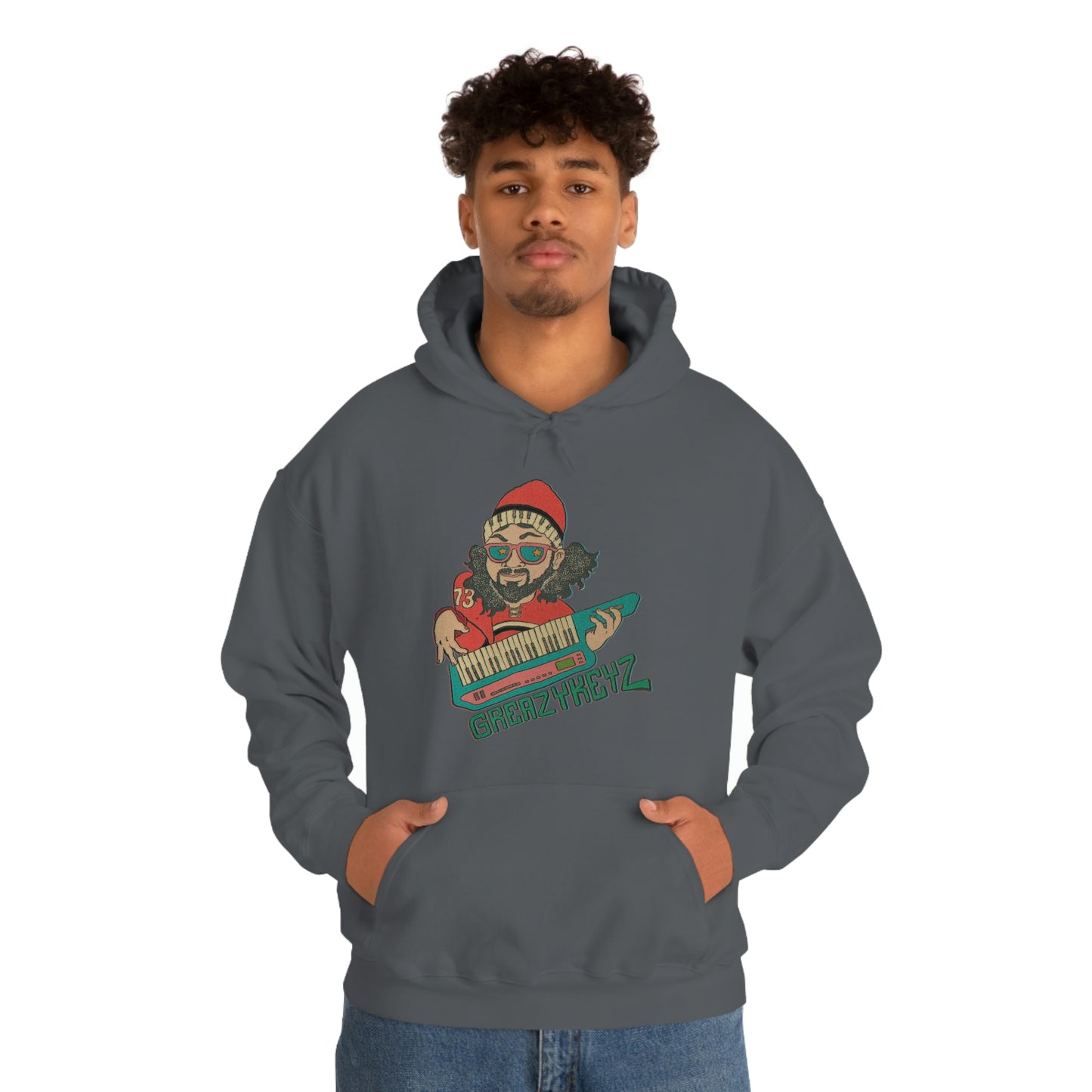 Doomsday Soirée design Greazy Keyz Unisex Heavy Blend™ Hooded Sweatshirt