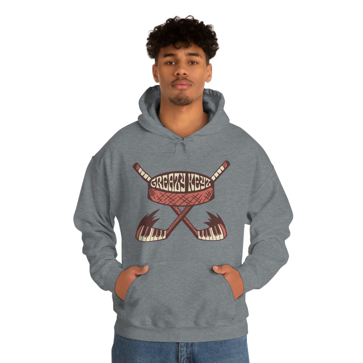 Logan Hall design Greazy Keyz Unisex Heavy Blend™ Hooded Sweatshirt