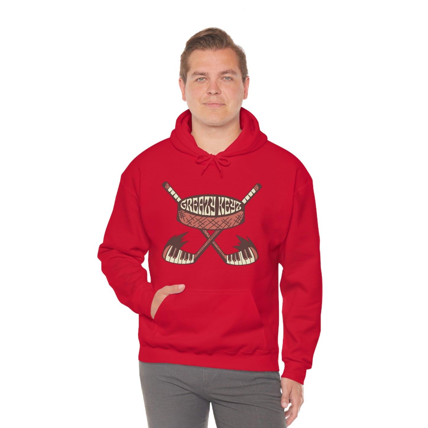 Logan Hall design Greazy Keyz Unisex Heavy Blend™ Hooded Sweatshirt